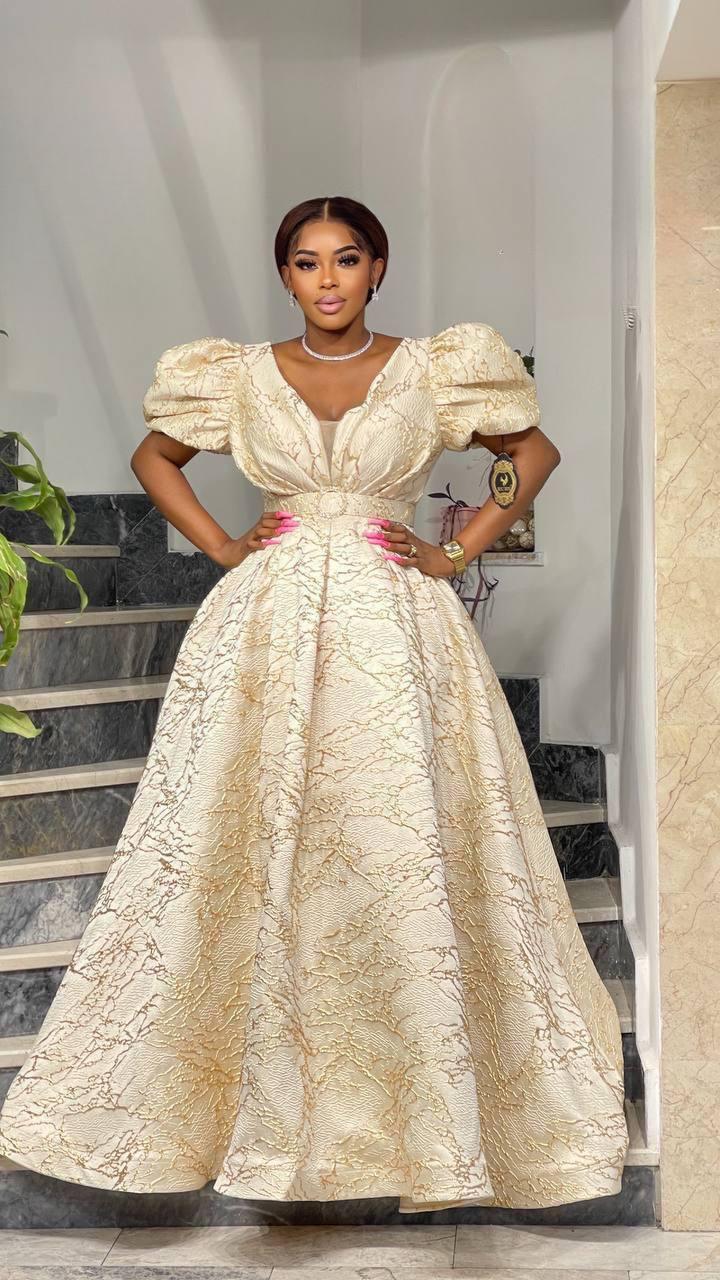 Evening Dress A-Line Half Sleeves Lace-up Party Dresses