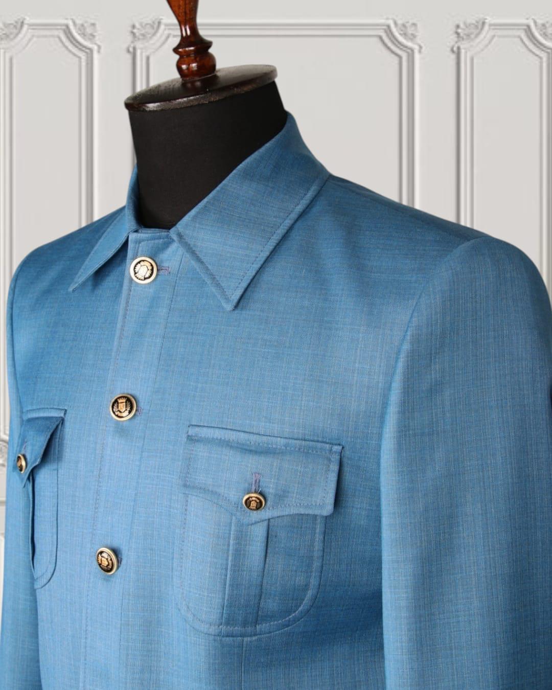 Light blue SAFARI suit Jacket and Pants