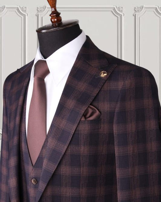PREMIUM 2 PIECE SUIT MAROON GREY